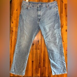 Levi's Men's Washed Light Blue Straight Jeans